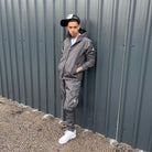 Men's Grey Windbreaker Tracksuit.  Streetwear By Gabos London