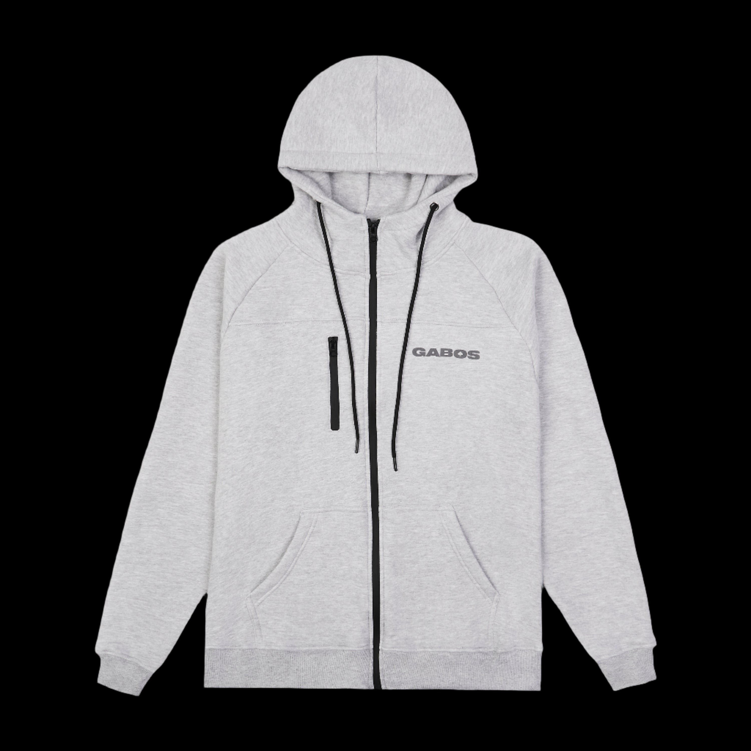 Grey Tracksuit Top | Cotton Fleeced Tracksuit | By Gabos London