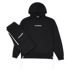 Men's Black Tracksuit | Men's Cotten Tracksuit | Full Tracksuit | Streetwear Tracksuit By Gabos London