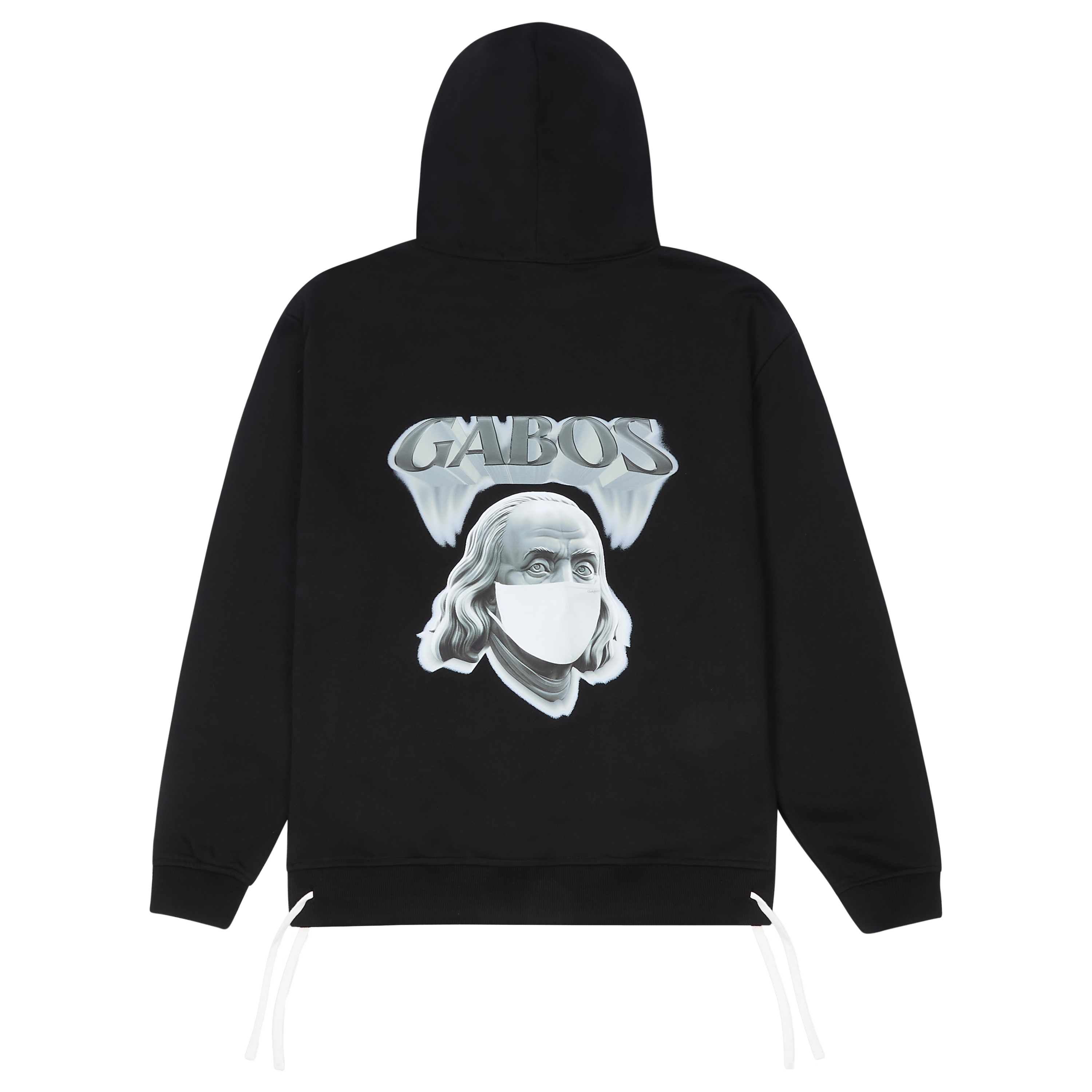 Benjamin Franklin | Black Streetwear Hoodie | UK Streetwear | Black Tracksuit | Back of Top