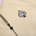 Beige Cotton Tracksuit With Custom Zip Puller by Gabos London UK Streetwear tracksuit for men