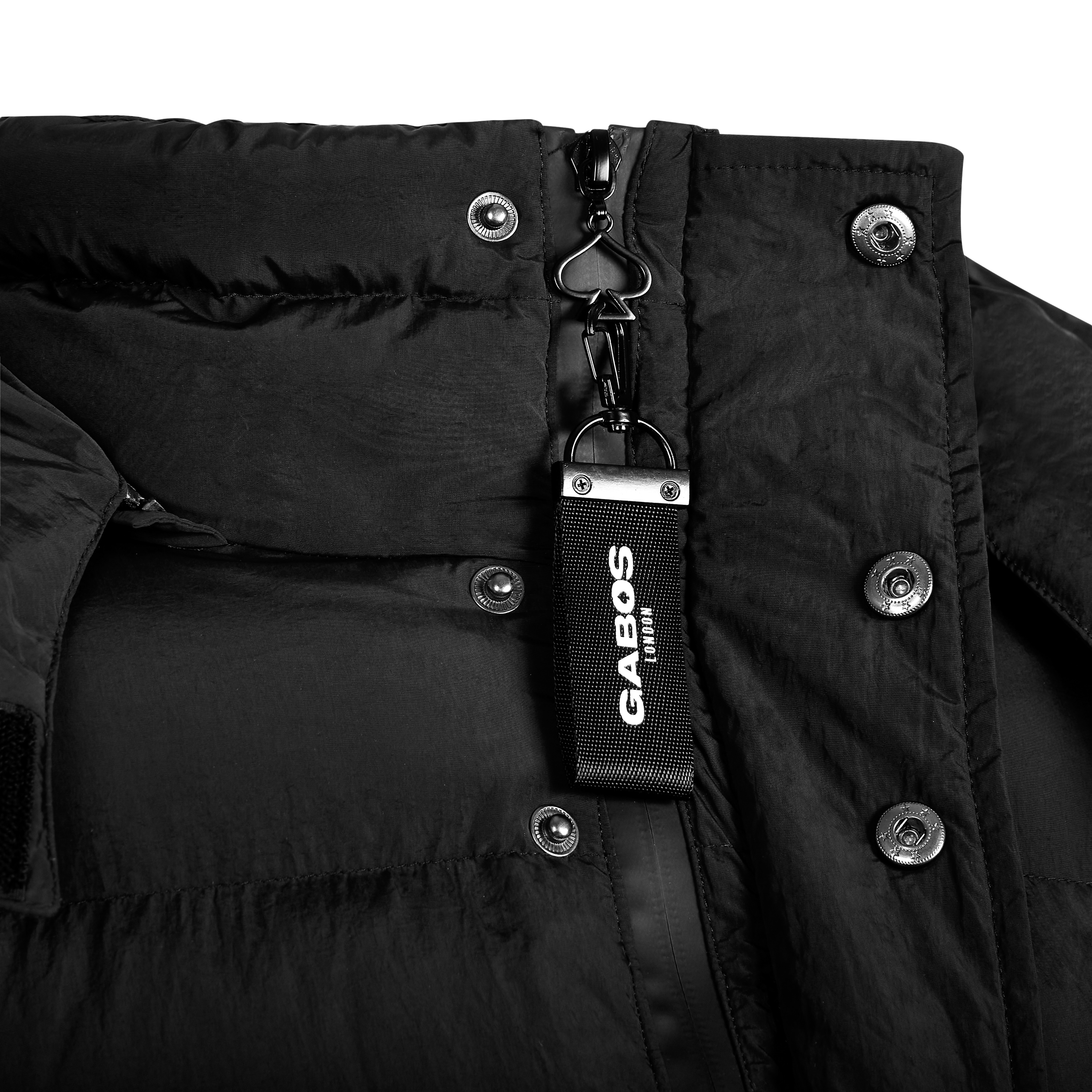 Black Puffer Jacket | Street Bomber Puffer Jacket 3.0 Magma | Custom Zip Pull – Men’s Streetwear Fashion Outerwear from Gabos London