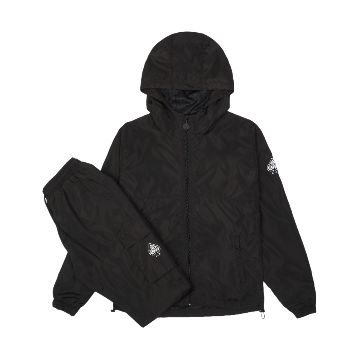 MEN'S BLACK WINDBREAKER FULL TRACKSUIT – Premium Quality