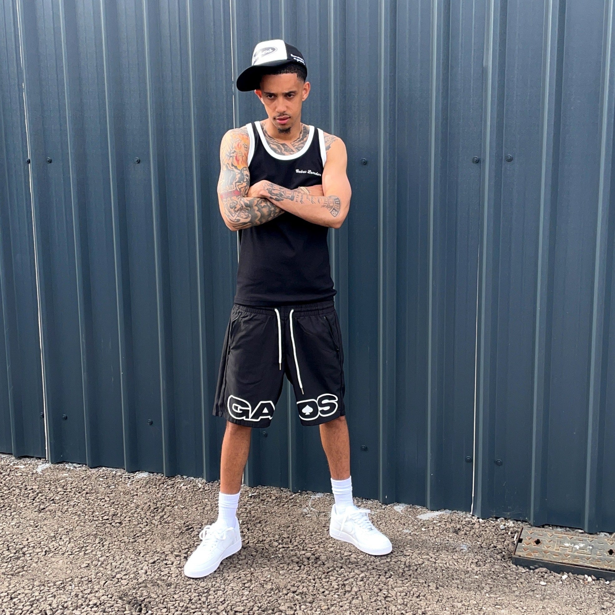 OG Shorts, streetwear, gabos, black and white