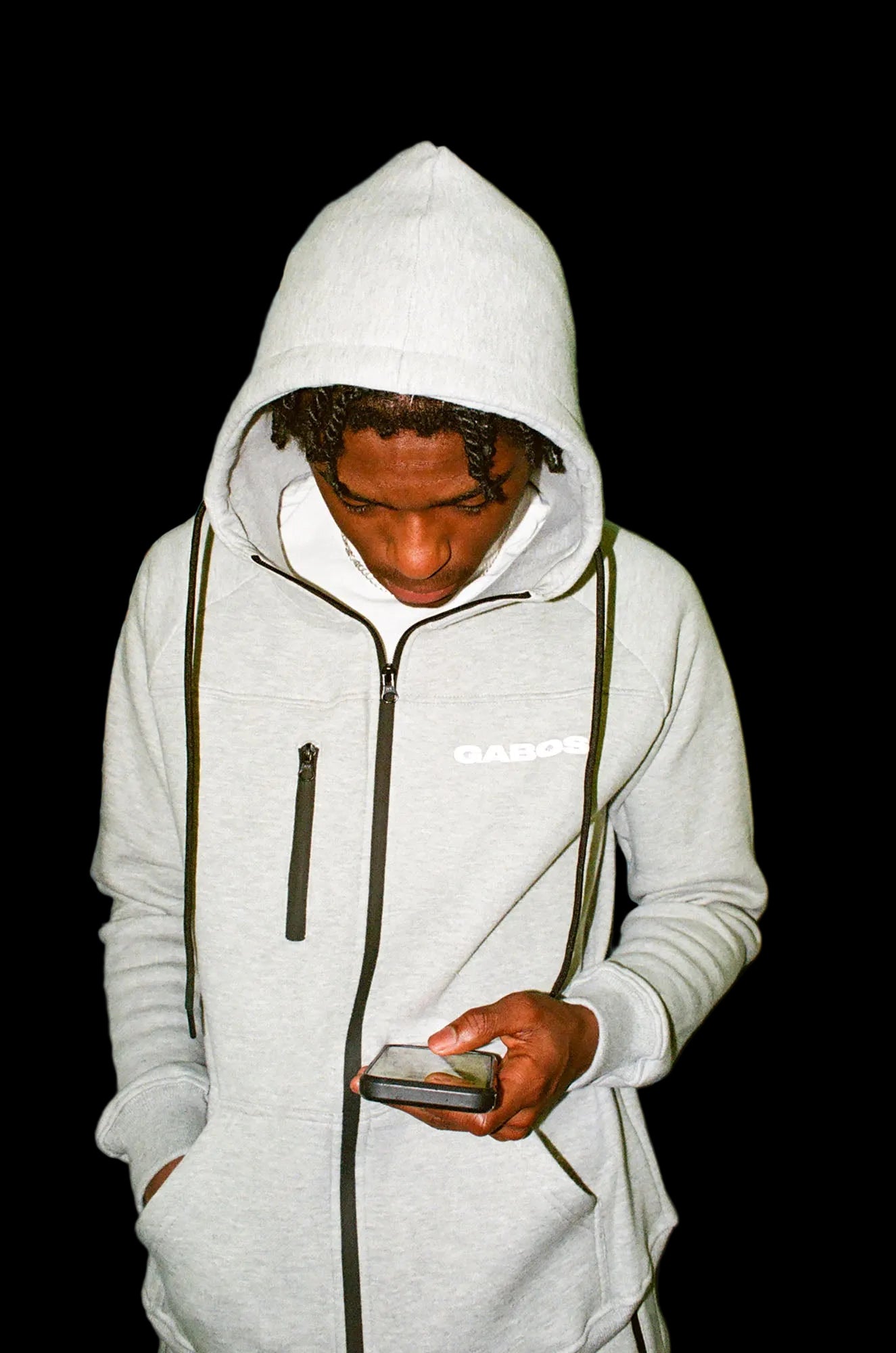 Full Grey Men's Tracksuit | Cotton Fleece Tracksuit | Reflective Logo | Streetwear Tracksuit | Tracksuit with Hood | Grey Tracksuit | UK streetwear | Streetwear Tracksuit