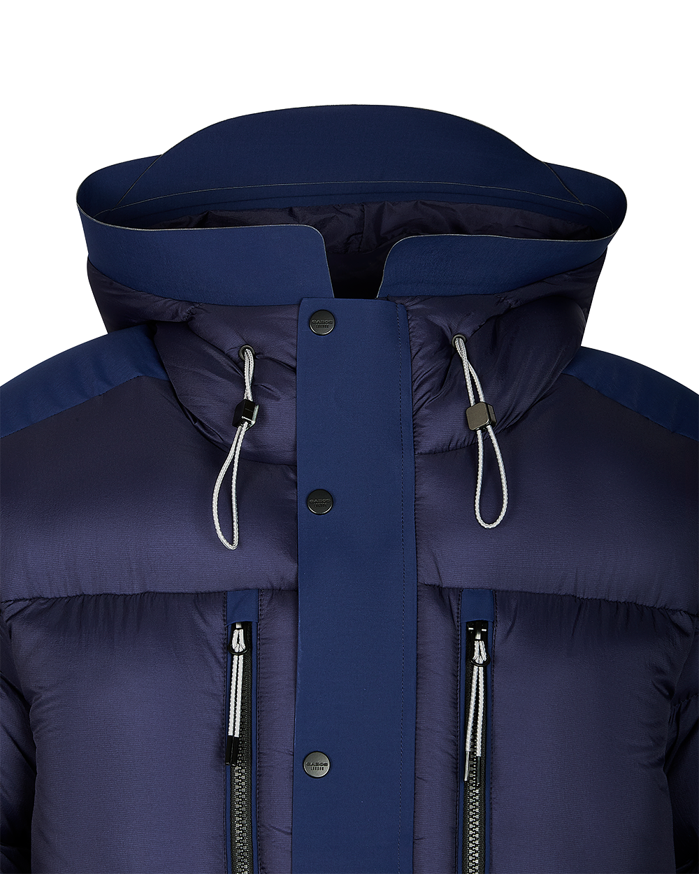 winter puffer jacket by gabos london in navy