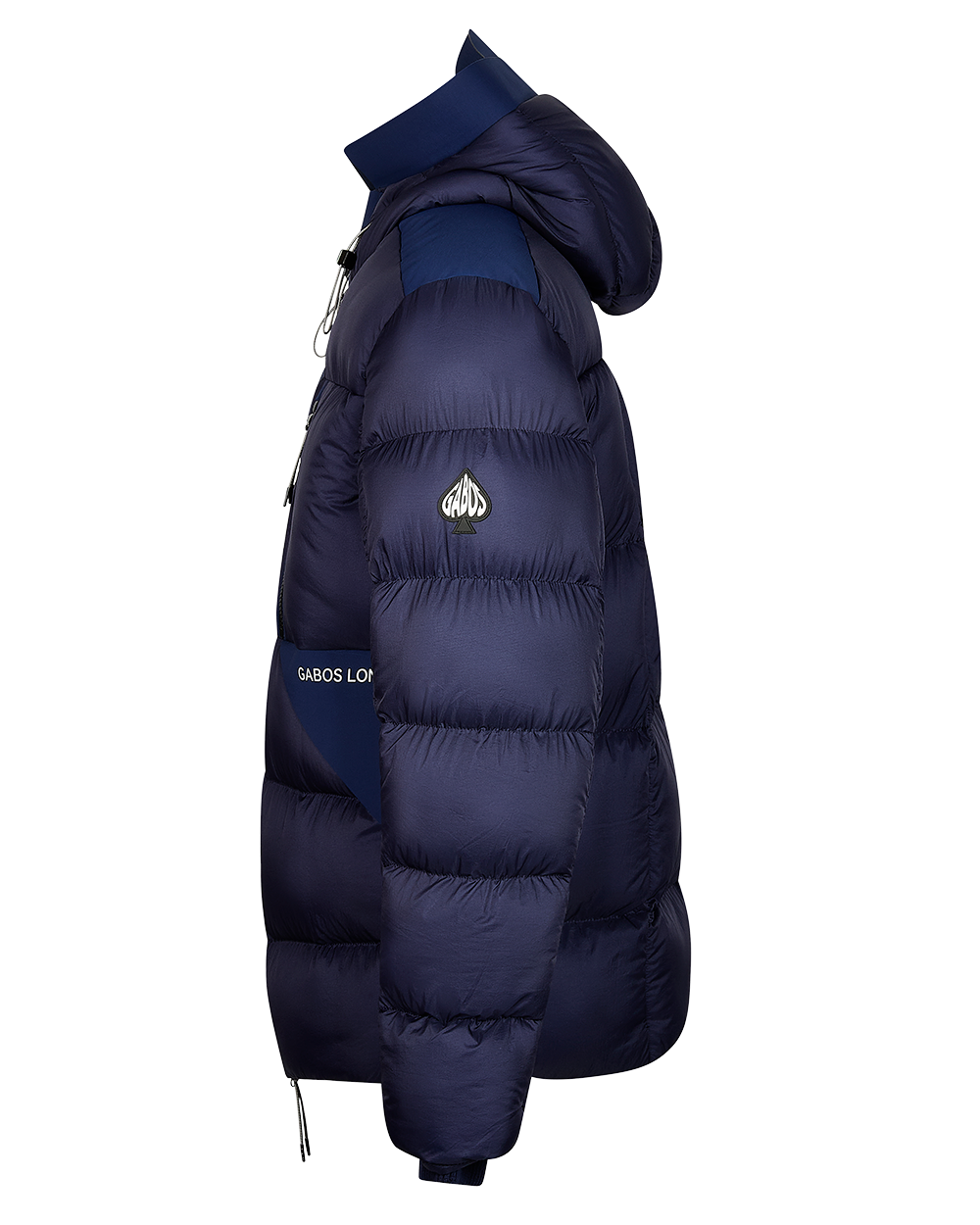 mens navy puffer jacket by gabos london