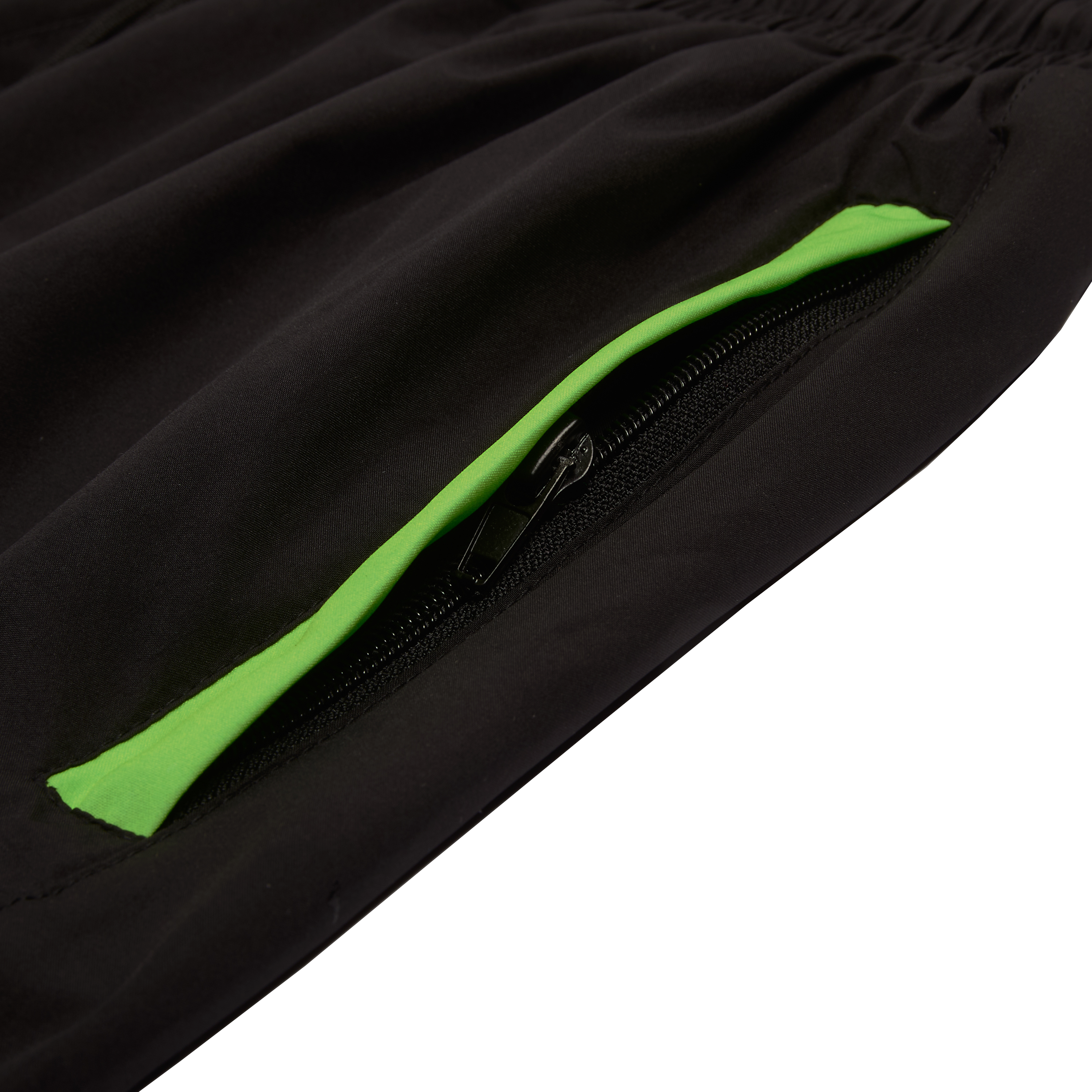 neon green shorts zip and trousers for tracksuit gabos london