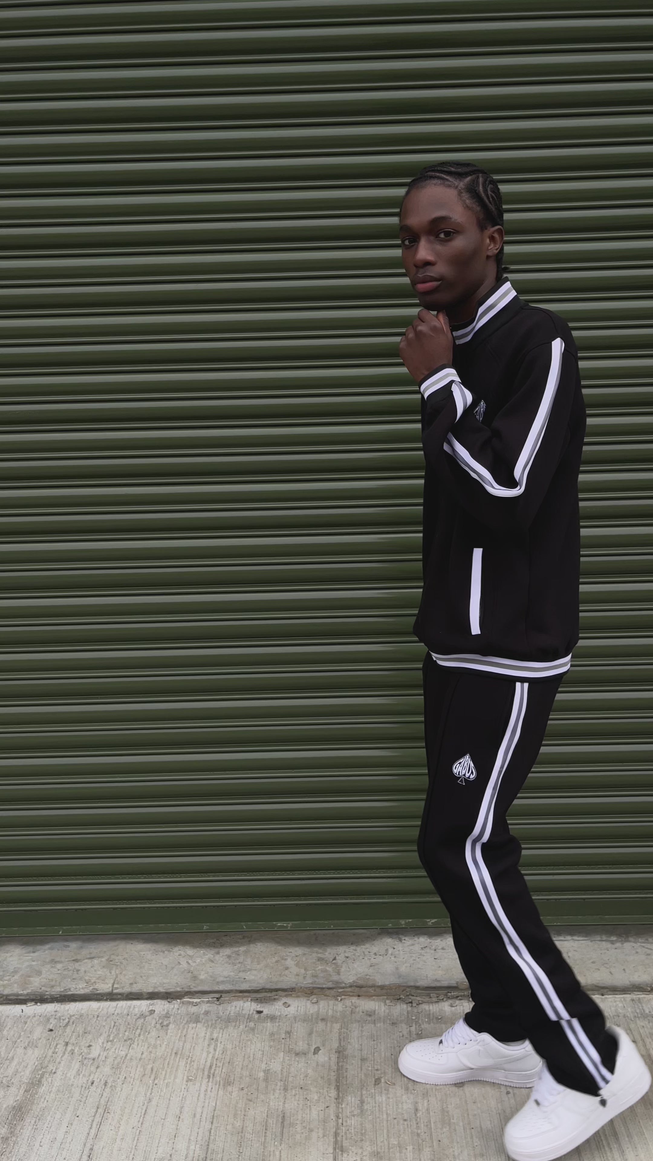 Men's Full Collared Tracksuit Video. Streetwear By Gabos London