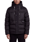 BLACK GABOS LONDON PUFFER JACKET WINTER JACKET. BLACK PUFFER COAT