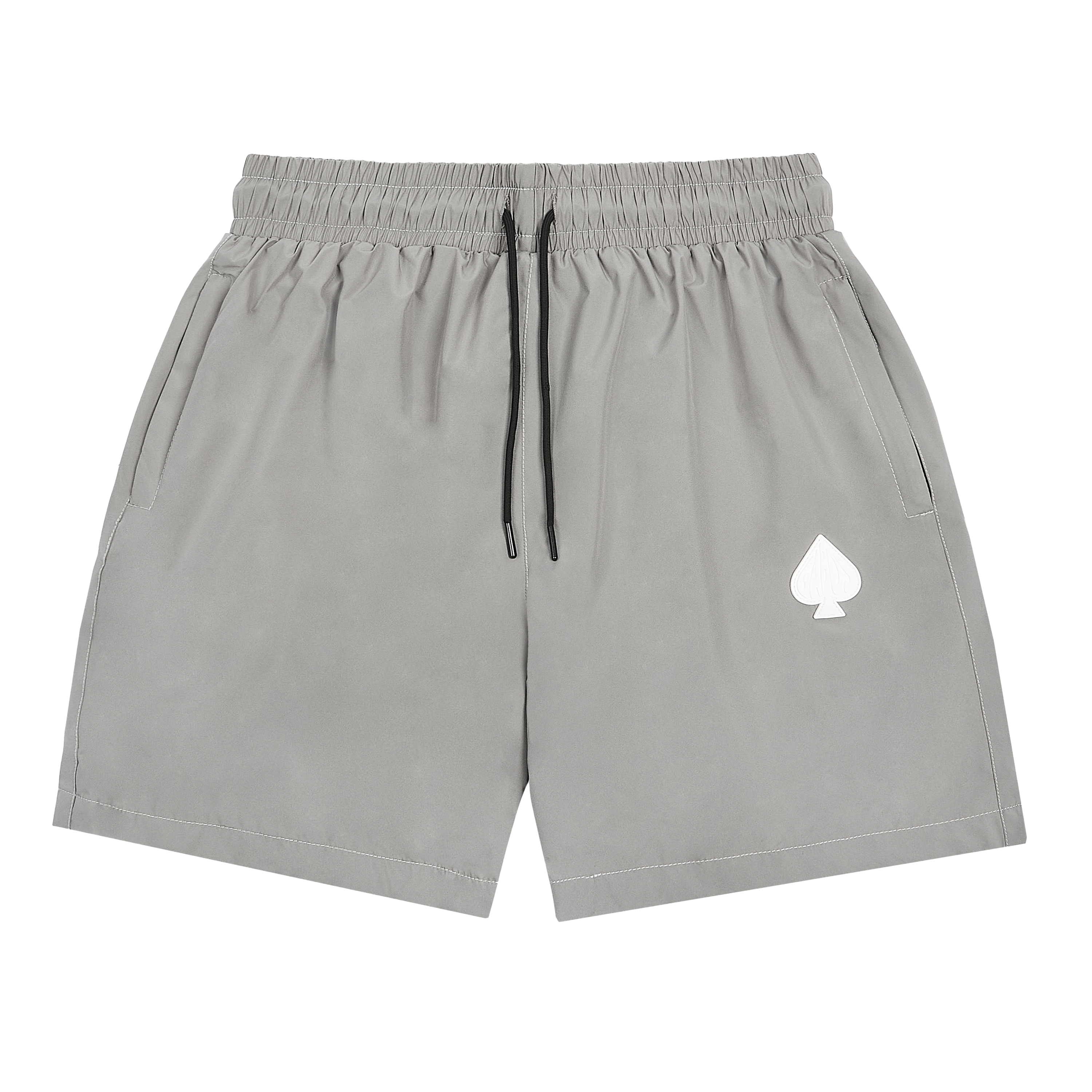 ATHLEISURE SHORTS, GREY, WHITE, BLACK, SHORTS SET