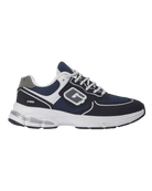 A navy blue and white athletic sneaker with a thick white sole, featuring a large 'G' logo on the side and the model name 'G-900S' printed on the heel.