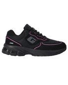Black and PINK running shoe with GABOS logo on a white background