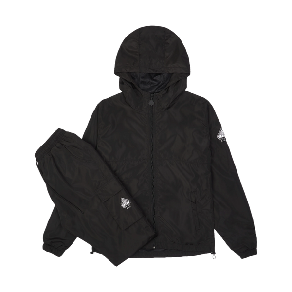 MEN'S BLACK WINDBREAKER FULL TRACKSUIT – Premium Quality