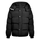 Black Puffer Jacket | Street Bomber Puffer Jacket 3.0 Magma Black Front View – Men’s Streetwear Fashion Outerwear from Gabos London