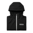 Black hooded jacket with 'GABOS' branding on a white background