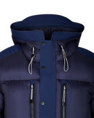 winter puffer jacket by gabos london in navy