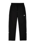 mens black and grey tracksuit bottoms for a full tracksuit set | windbreaker tracksuit | woven tracksuit trousers in black and grey