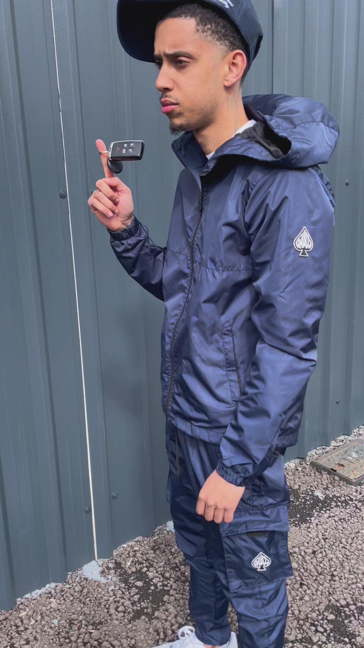 WINDBREAKER FULL TRACKSUIT – In Midnight Blue. Premium Streetwear ...