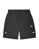 Premium dark grey men's tracksuit shorts, athleisure